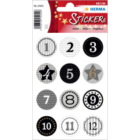 HERMA Weihnachts-Sticker DECOR "Sterne", gold...