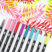Tombow Doppelfasermaler "ABT DUAL BRUSH PEN", Pastellfarben