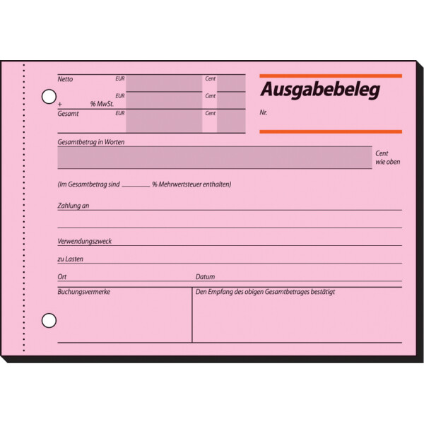 sigel Formularbuch "Kassenabrechnung", A4, 2 x 50 Blatt