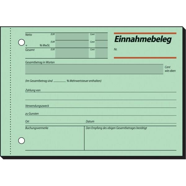 sigel Formularbuch "Kassenabrechnung", A4, 2 x 50 Blatt