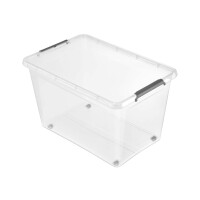 keeeper Aufbewahrungsbox Clipbox Lars, mit Rollen, 61 Liter