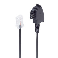 shiverpeaks BASIC-S Telefonkabel, schwarz, 3,0 m