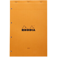 RHODIA Notizblock No. 20, DIN A4+, franz. Lineatur, orange