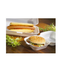 STARPAK Burgerbox eckig, XPS, Maße: 120 x 120 x 75 mm