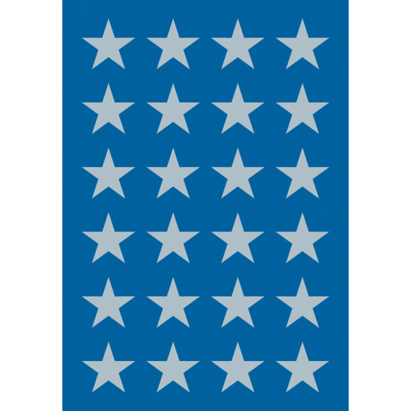 HERMA Weihnachts-Sticker DECOR "Sterne", 13 mm, silber