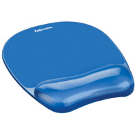 Fellowes Handgelenkauflage Crystals Gel mit Maus Pad,schwarz