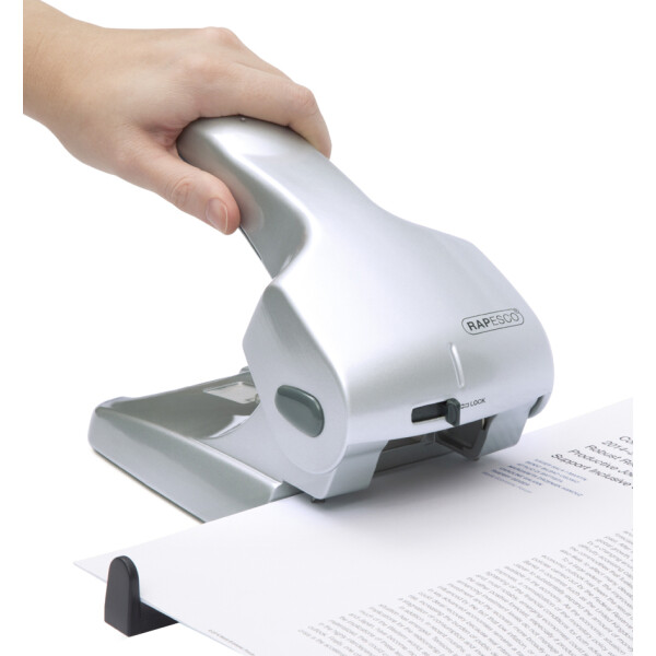RAPESCO Registraturlocher Zero-65, 65 Blatt, silber