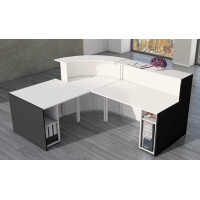 kerkmann Kleine L-Theke BARI mit Beratungsplatz, anthrazit