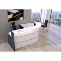 kerkmann Kleine L-Theke BARI mit Beratungsplatz, anthrazit