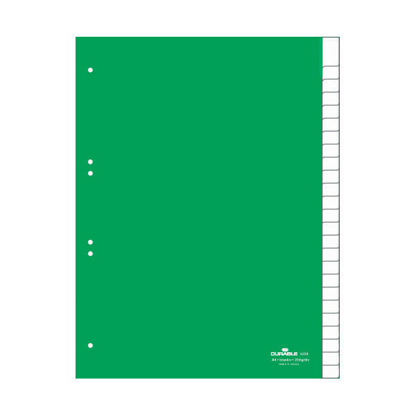 DURABLE Kunststoff-Register, PP, Stärke: 0,12 mm, 15-teilig