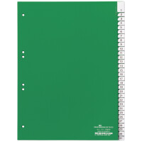 DURABLE Kunststoff-Register, PP, Stärke: 0,12 mm, 15-teilig