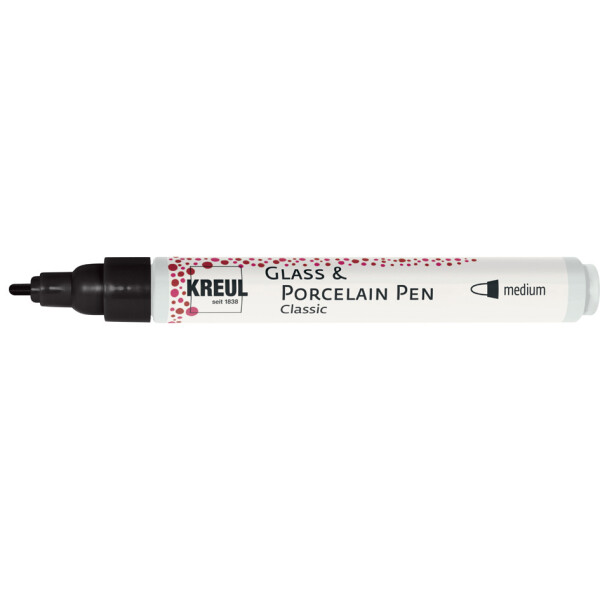 KREUL Glass &amp; Porcelain Pen Classic, schwarz