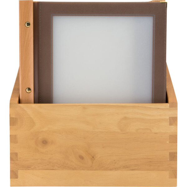 Securit Speisekarten-Mappe WOOD, DIN A4, 20er Box, braun