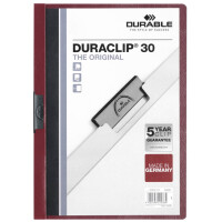 DURABLE Klemmhefter DURACLIP ORIGINAL 30, DIN A4, grau
