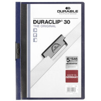 DURABLE Klemmhefter DURACLIP ORIGINAL 30, DIN A4, grau