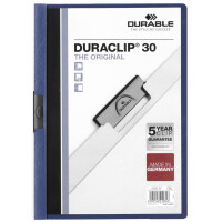 DURABLE Klemmhefter DURACLIP ORIGINAL 30, DIN A4, grau