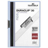 DURABLE Klemmhefter DURACLIP ORIGINAL 30, DIN A4, grau