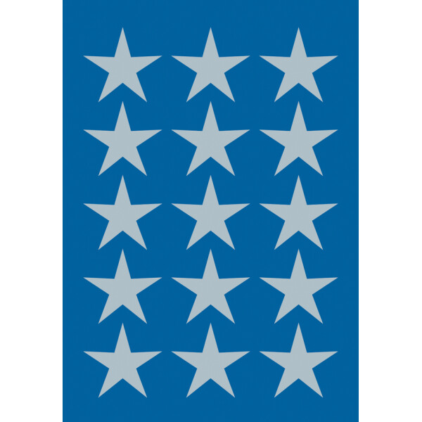 HERMA Weihnachts-Sticker DECOR "Sterne", 21 mm, silber