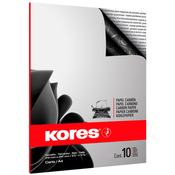 Kores Kohlepapier, DIN A4, schwarz, 100 Blatt