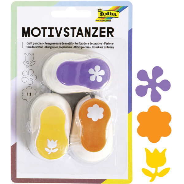 folia Motivstanzer "Ganzjahresmotive", klein, Set 3