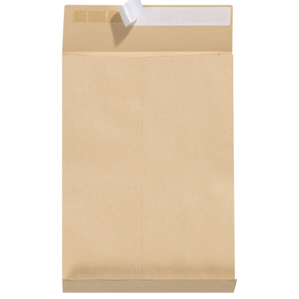 herlitz Faltenversandtasche C4, haftklebend, braun