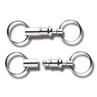 WEDO Schlüsselhalter, mit Kupplung, silber