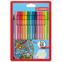 STABILO Fasermaler Pen 68, 6er Kartonetui