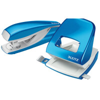 LEITZ Heftgerät- & Locher-Set Nexxt WOW, pink-metallic