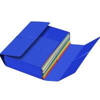 Oxford Dokumentenmappe JUMBO, mit Klettverschluss, blau