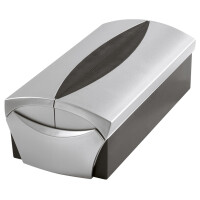 HAN Visitenkartenbox VIP, für 500 Karten, silber...