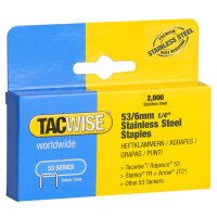 TACWISE Heftklammern 53 10 mm, Edelstahl, 2.000 Stück
