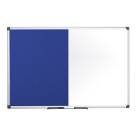 Bi-Office Kombitafel, Weißwand Filz, blau, 600 x...