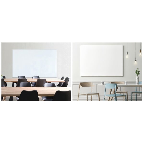 FRANKEN Design-Glastafel, 600 x 450 mm, reinwei&szlig;