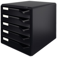 LEITZ Schubladenbox Post-Set, 5 Schübe, lichtgrau...