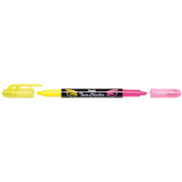 Pentel Textmarker "TWIN CHECKER", 2 Spitzen, gelb orange