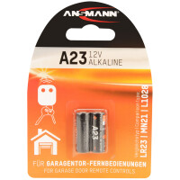 ANSMANN Kleinzelle, Alkaline Batterie, A23 LR23, 2er Blister