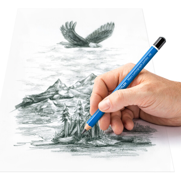 STAEDTLER Bleistift Mars Lumograph jumbo, Härtegrad: 8B