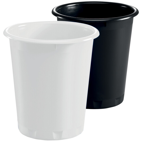 DURABLE Papierkorb BASIC, Kunststoff, 13 Liter, schwarz