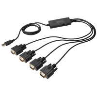 DIGITUS USB 2.0 - 4 x RS232 Adapterkabel, 1 MBit Sek.