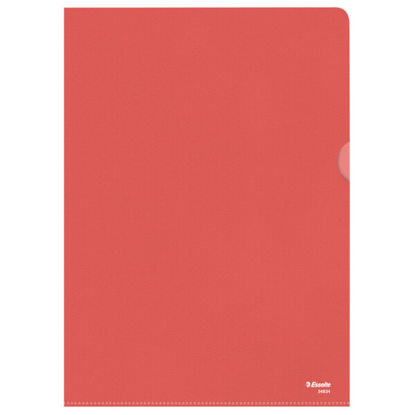 Esselte Sichthüllen Standard, DIN A4, PP, rot, 0,12 mm