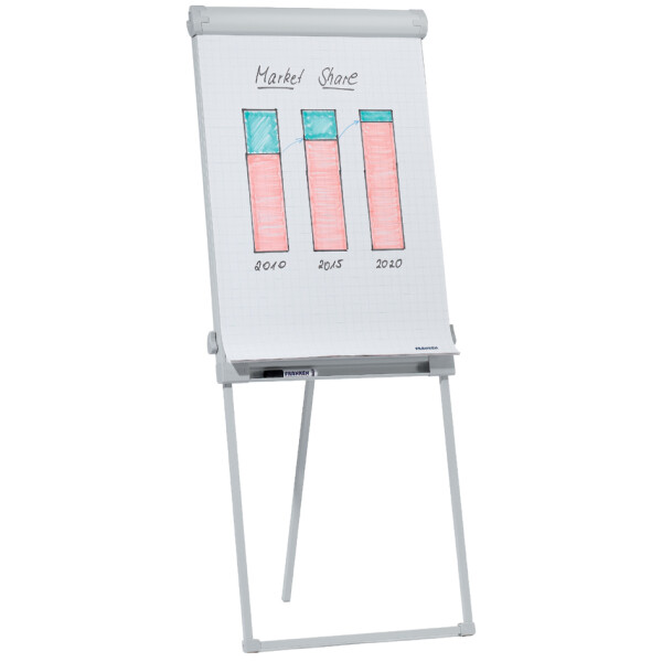 FRANKEN Flipchart PRO Standard, 670 x 950 mm, hellgrau