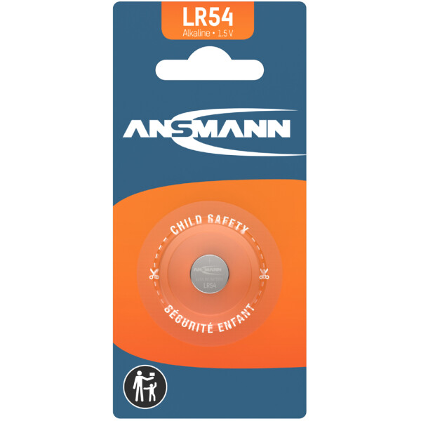 ANSMANN Alkaline Knopfzelle "LR54", 1,5 Volt (V10GA)