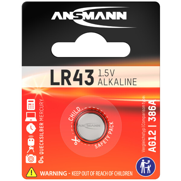 ANSMANN Alkaline Knopfzelle "LR54", 1,5 Volt (V10GA)