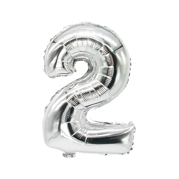 PAPSTAR Folienballon "Zahlen", Ziffer: 5, silber