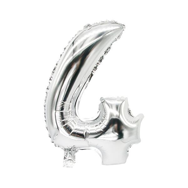 PAPSTAR Folienballon "Zahlen", Ziffer: 5, silber