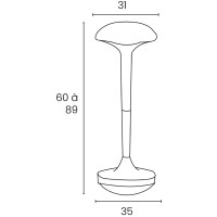 UNiLUX Sitzhocker Stehhilfe MOOVE, schwarz