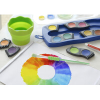 FABER-CASTELL Deckfarbkasten CONNECTOR, 24 Farben, rot