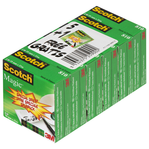 Scotch Klebefilm Magic 810, 19 mm x 33 m, 24 Rollen