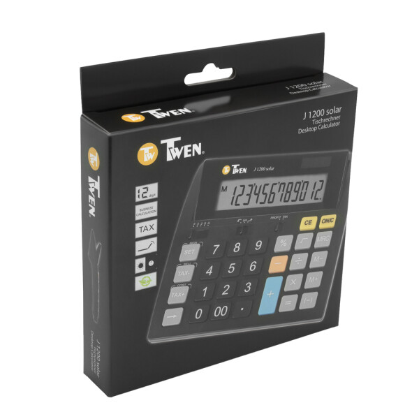 TWEN Tischrechner J-1200 solar