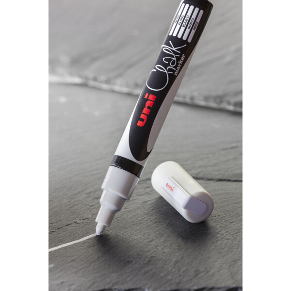 uni-ball Kreidemarker Chalk marker PWE5M, wei&szlig;